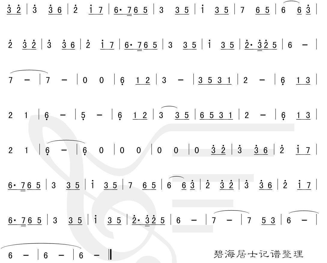 求仙剑系列的主题曲、插曲的简谱~~