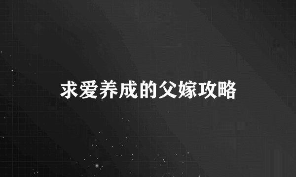 求爱养成的父嫁攻略