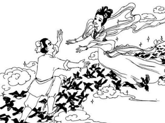 牛郎织女连环画简笔画