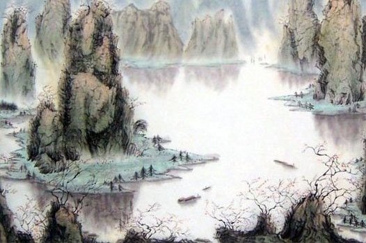 湖光秋月两相和，潭面无风镜未磨，遥望洞庭这首诗的意思是什么？山水色，白银盘里一青螺