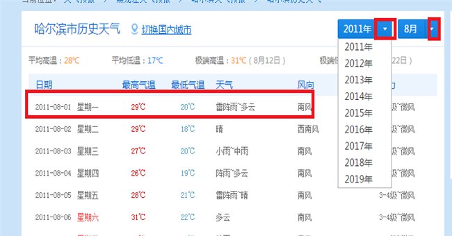 如何查看以往过去的天气情况？
