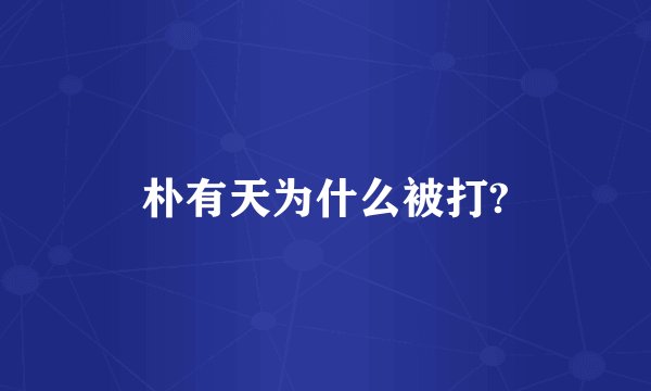 朴有天为什么被打?