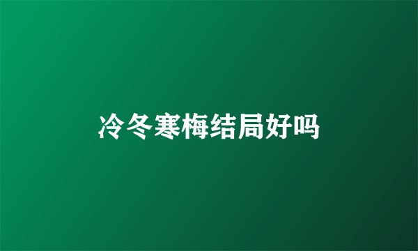 冷冬寒梅结局好吗