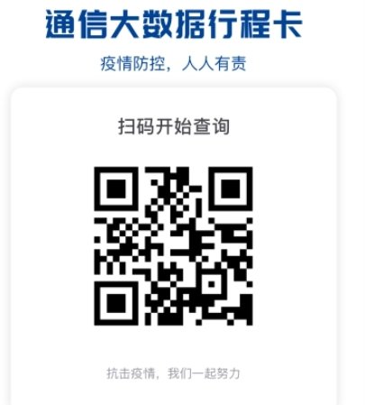 《通信行程卡》二维码图片查询