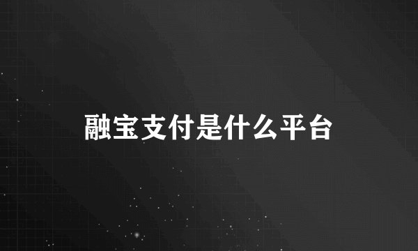融宝支付是什么平台