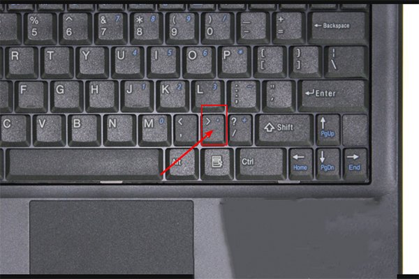 电脑键盘上的小数点怎么打？