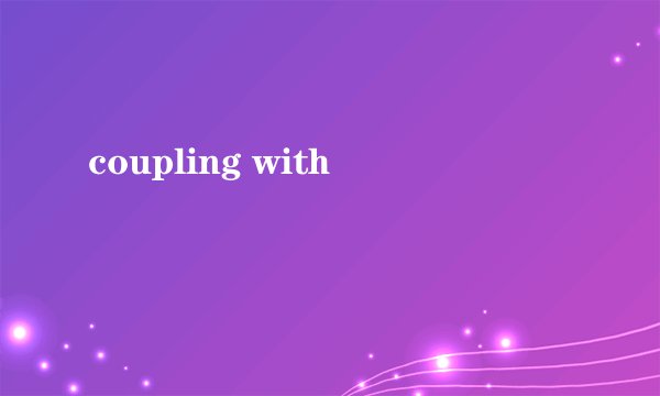 coupling with
