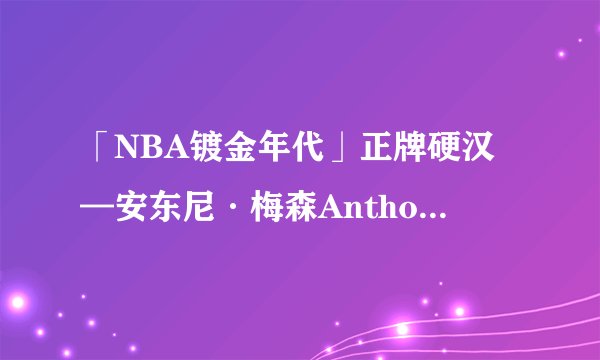 「NBA镀金年代」正牌硬汉—安东尼·梅森Anthony·Mason