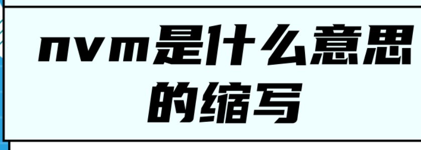 nvm聊天中什么意思