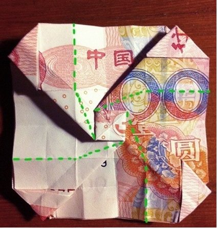 人民币怎么折玫瑰花？