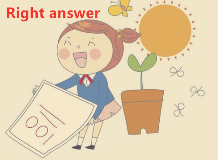 正确答案英语怎么讲？