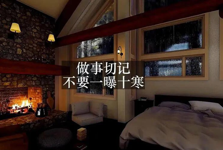 一暴十寒什么意思?