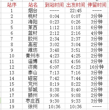 k764次列车开车时间