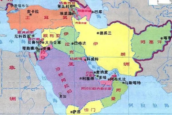 西亚地区有哪些国家？