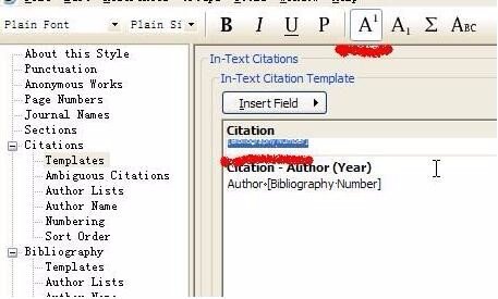 EndNoteX6怎样插入参考文献时变成上标？