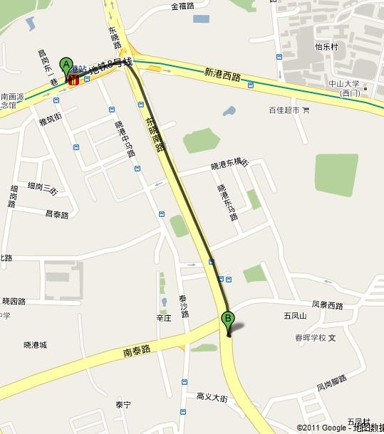 晓港地铁站A出口有什么公交车到海印堂会