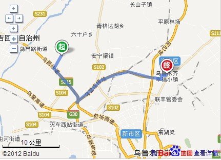 51农场离乌鲁木齐米东区多少千米