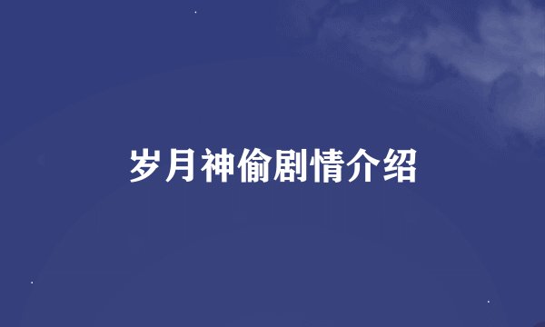 岁月神偷剧情介绍