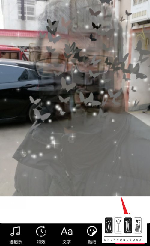 抖音APP中如何拍出蝴蝶消散特效的照片