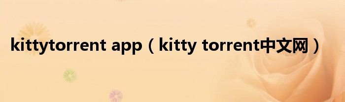 torrentkitty中文网是什么？