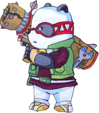 金牌熊猫的人物