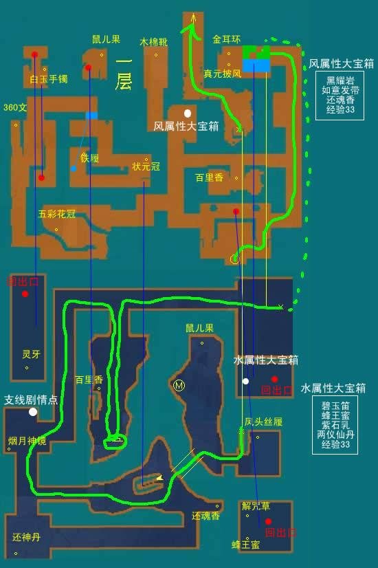 仙剑三中的蓬莱迷宫怎么走?我出不去了.