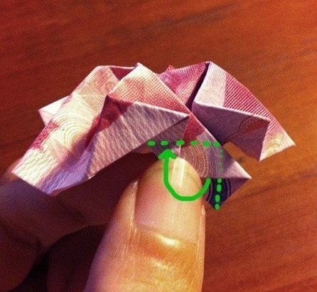 人民币怎么折玫瑰花？