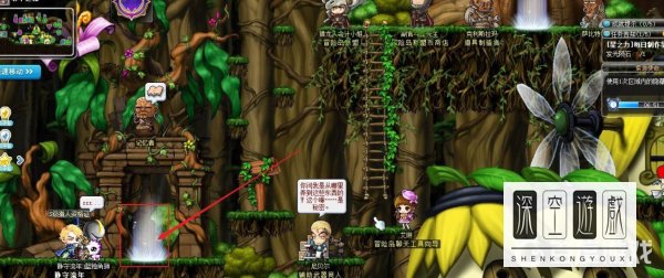 冒险岛天空之城花园在哪？