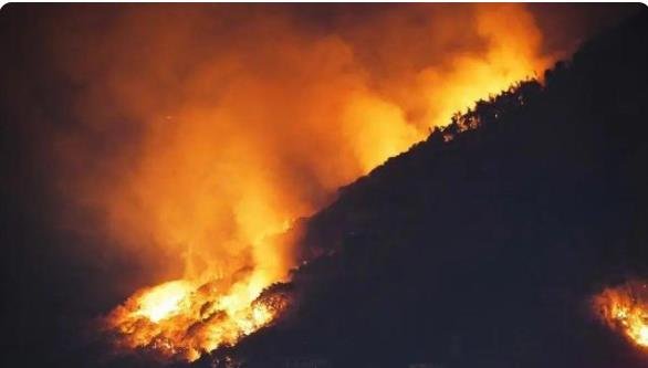 重庆大足区山火燃烧一夜未灭，此次火灾发生的原因是什么？
