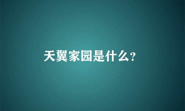 天翼家园是什么？