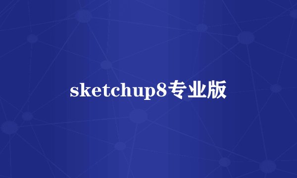sketchup8专业版