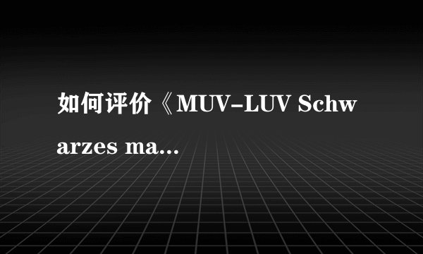 如何评价《MUV-LUV Schwarzes marken》
