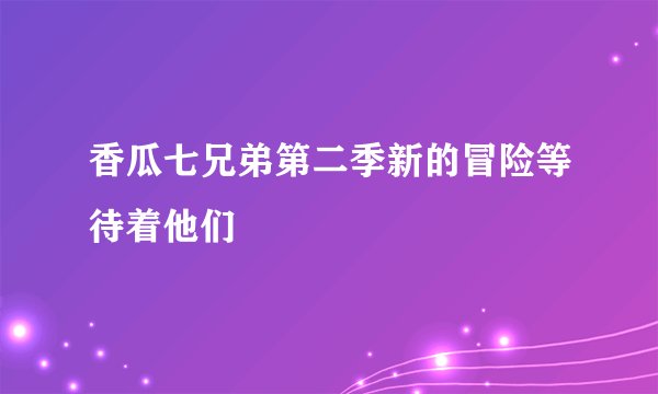 香瓜七兄弟第二季新的冒险等待着他们