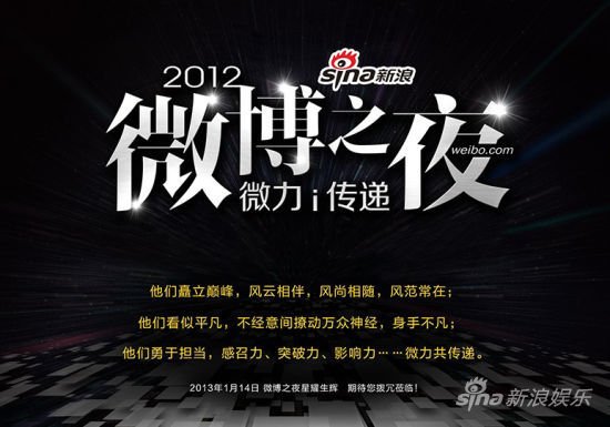2012新浪微博之夜的评选规则
