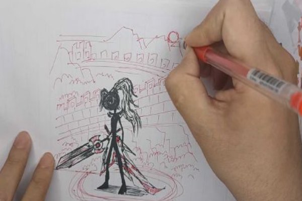 镭元素火柴人怎么画