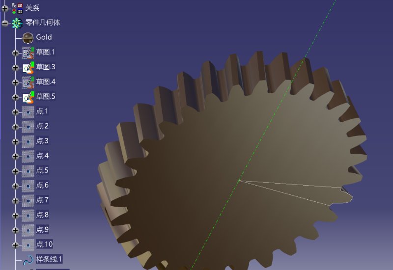 catia齿轮怎么画