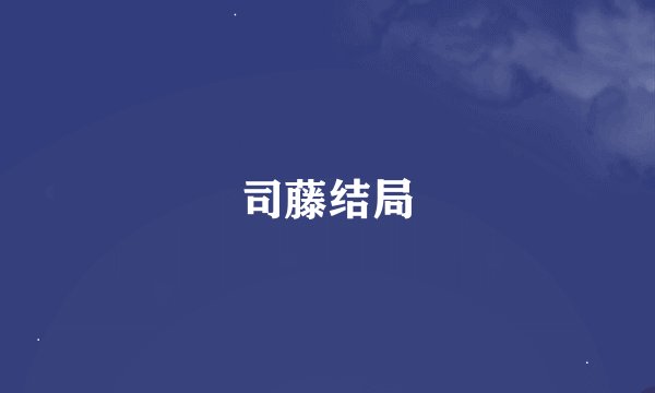 司藤结局