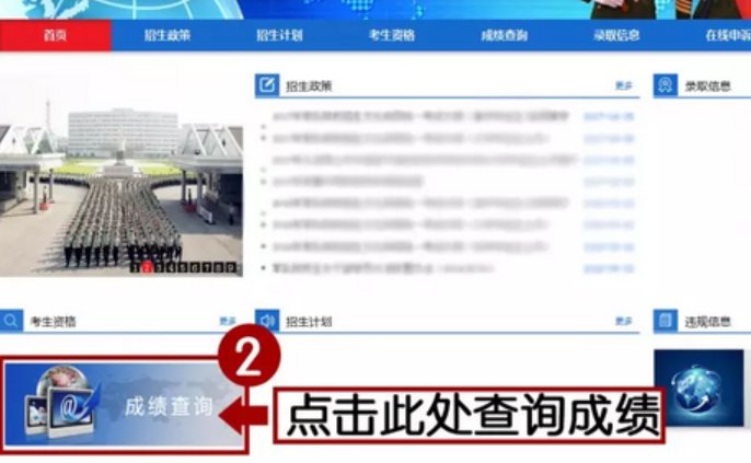 怎么查士兵考军校的分数?