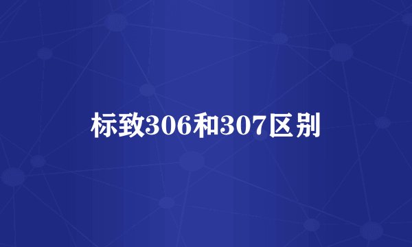 标致306和307区别