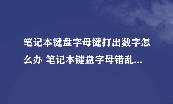 笔记本键盘字母键打出数字怎么办 笔记本键盘字母错乱原因-搜狗输入法