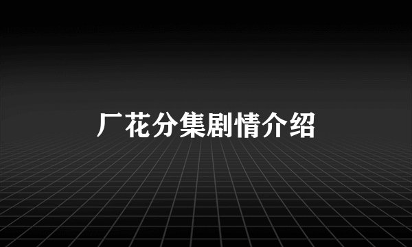 厂花分集剧情介绍