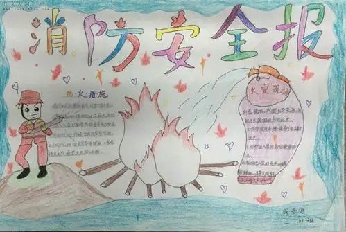 消防手抄报的字怎么写