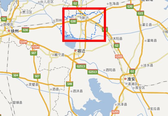 查一下新沂的地理位置图