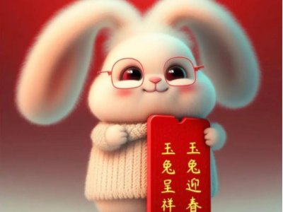 含有兔的四字祝福语
