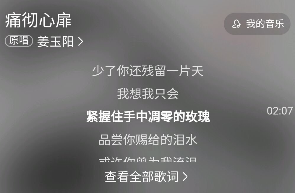 歌词有我想我只会紧握住手中凋零的玫瑰是谁唱的歌名又是什么？