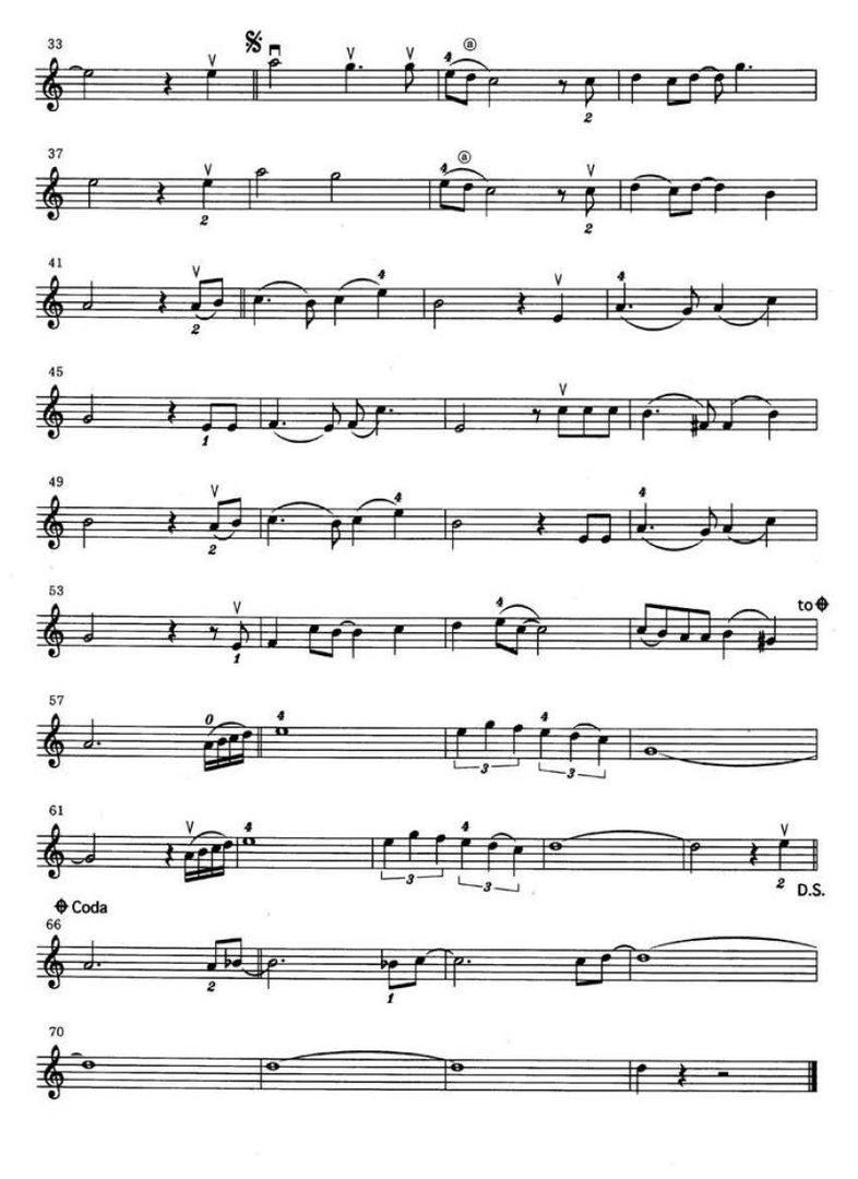 《天空之城》小提琴曲谱完整版