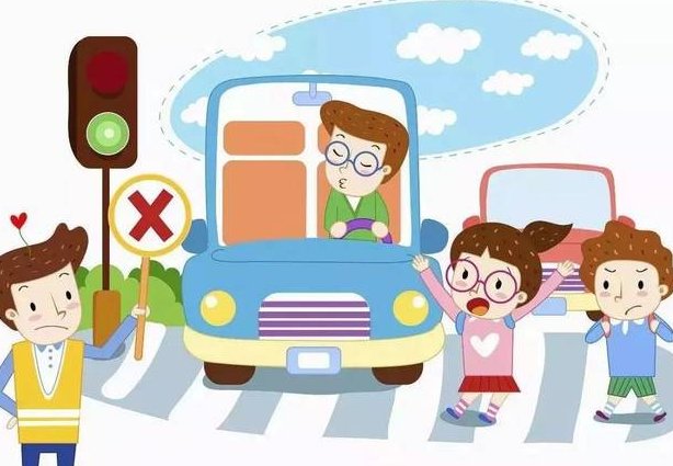 焦作一中学门口发生了车祸，其中是谁违反交通规则？