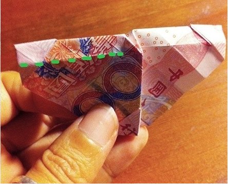 人民币怎么折玫瑰花？