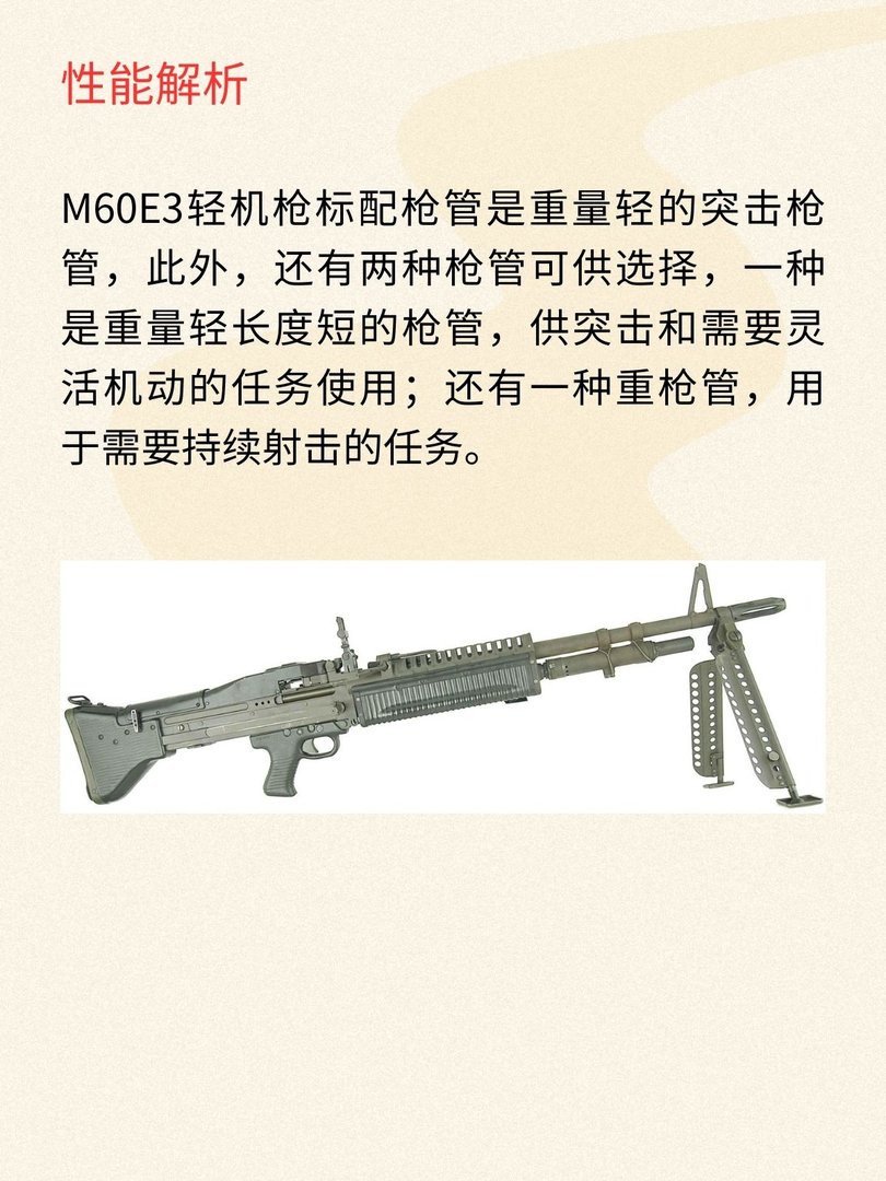 美国M60E3轻机枪