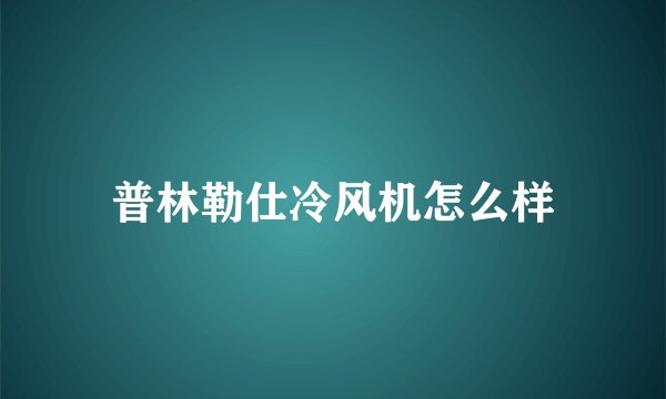 普林勒仕冷风机怎么样